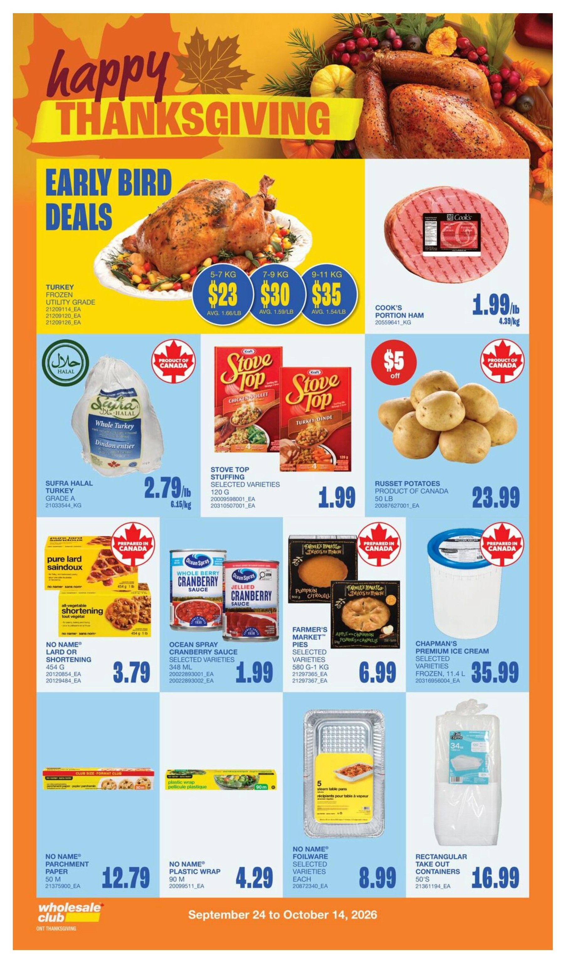Wholesale Club (ON) Flyer October 8 to 14