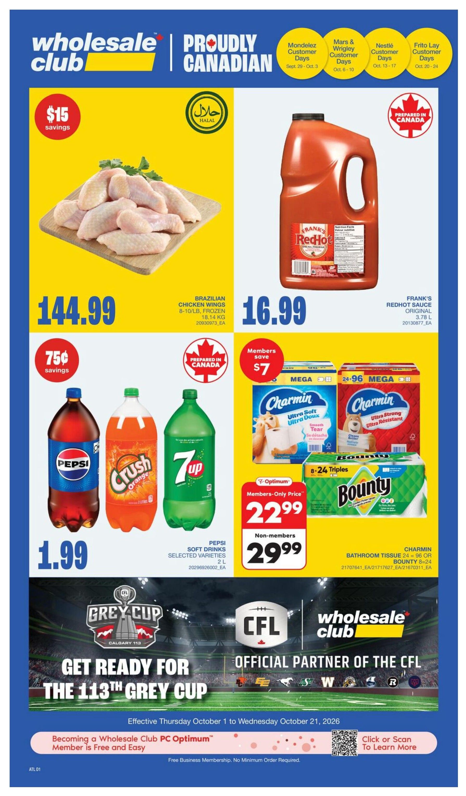 Wholesale Club (Atlantic) Flyer October 8 to 14