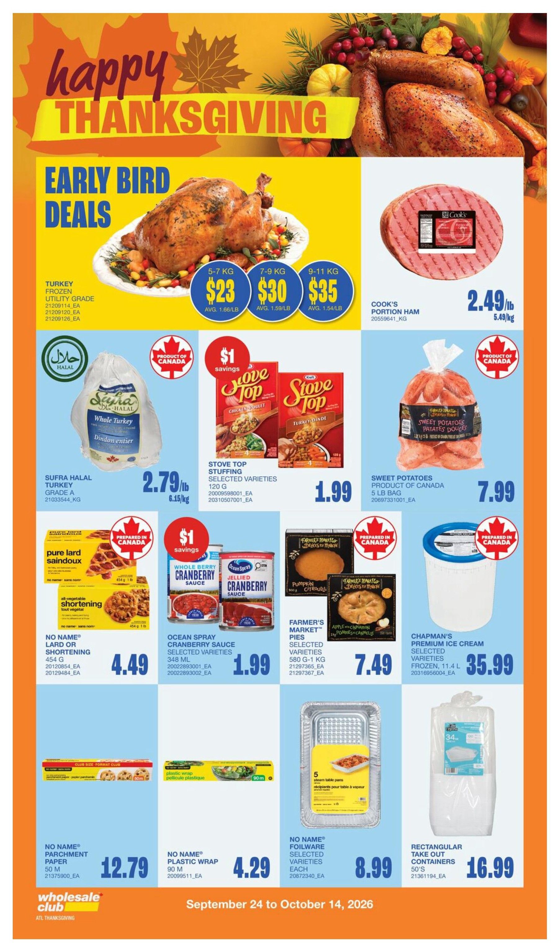 Wholesale Club (Atlantic) Flyer October 8 to 14