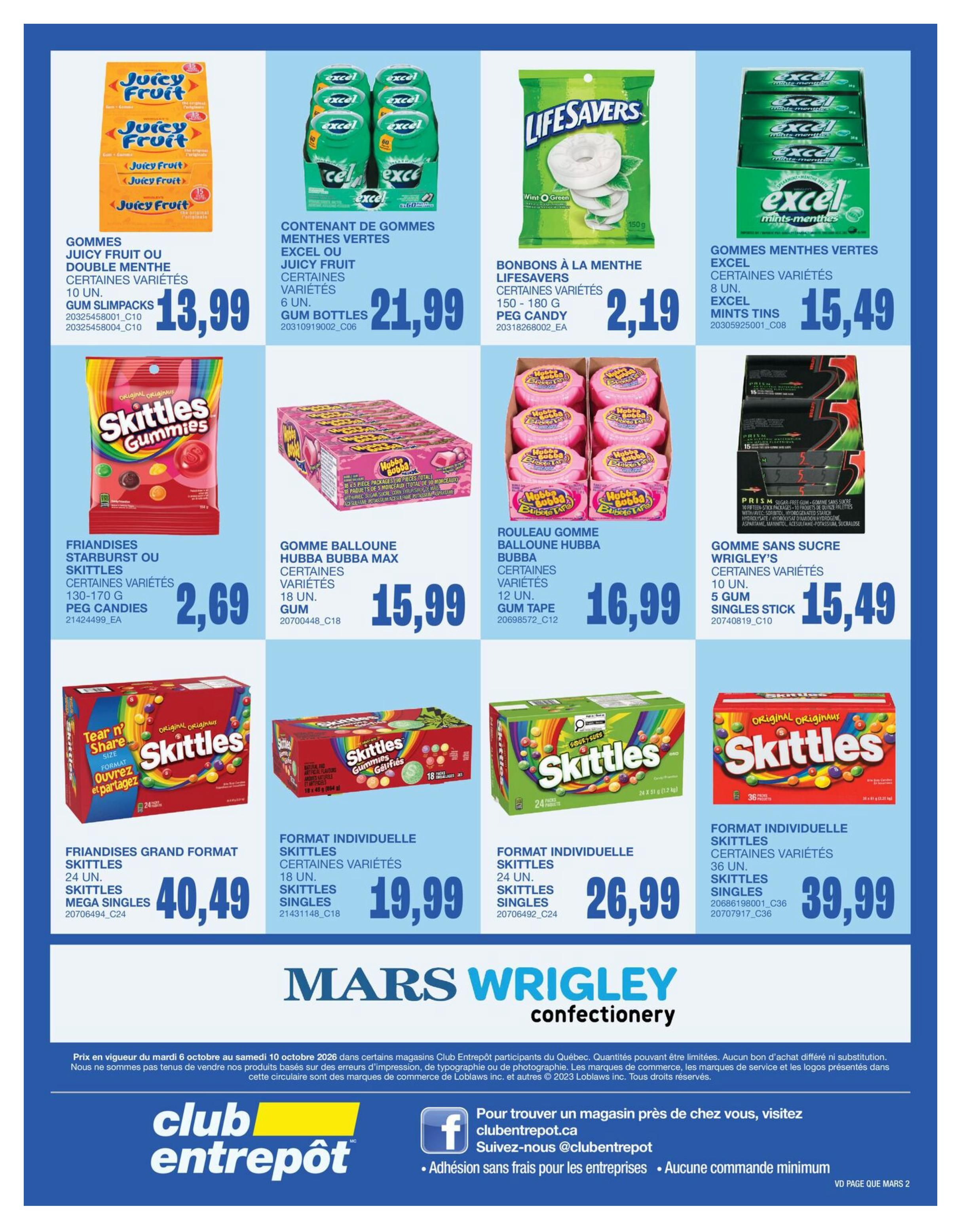 Wholesale Club (QC) Flyer October 8 to 14