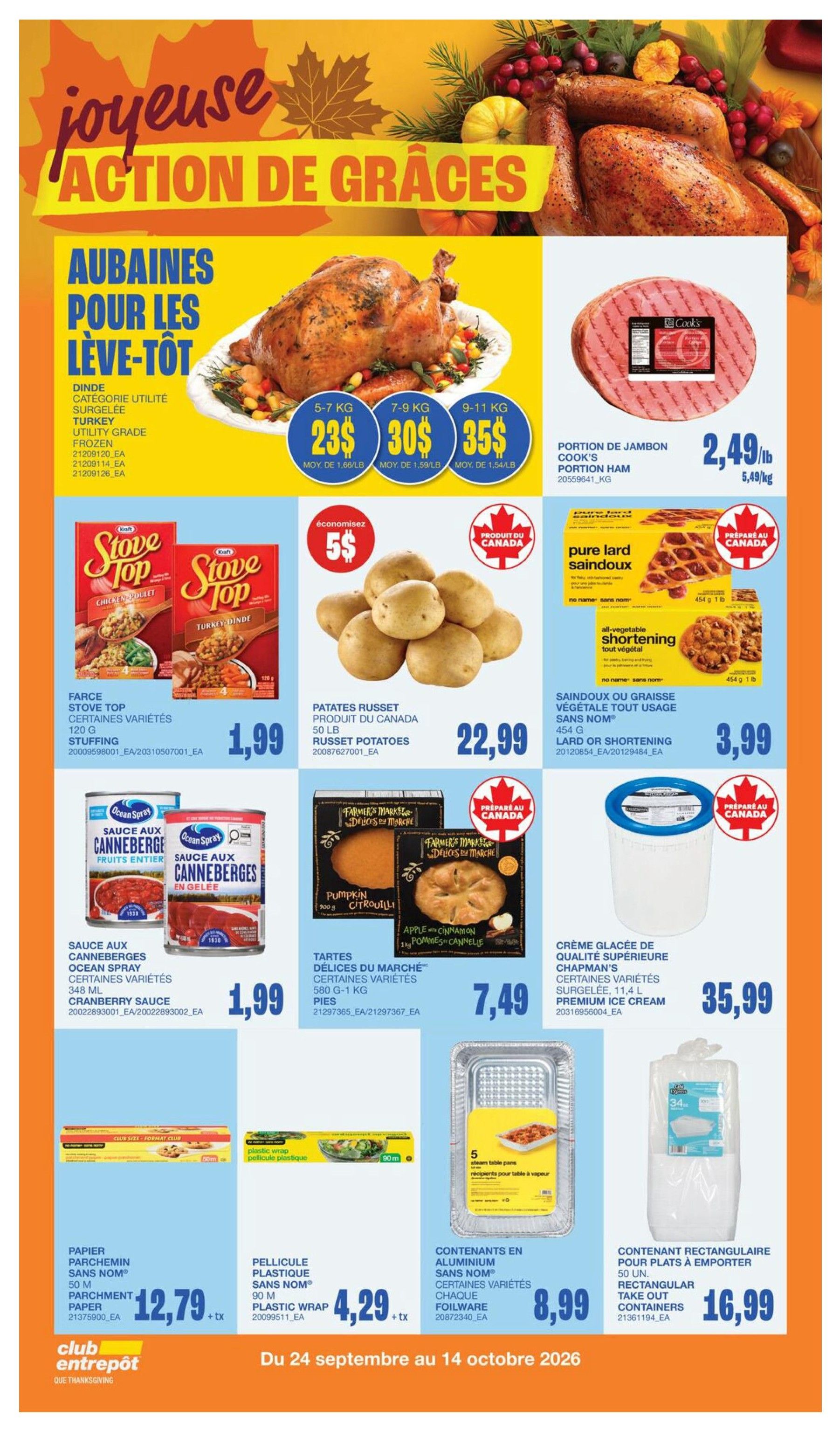 Wholesale Club (QC) Flyer October 8 to 14