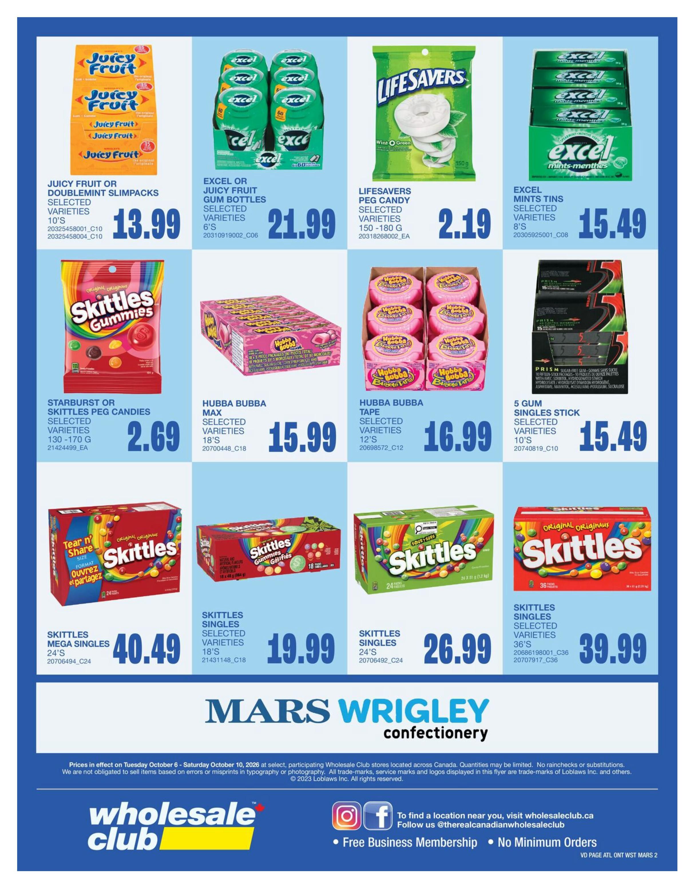 Wholesale Club (West) Flyer October 8 to 14