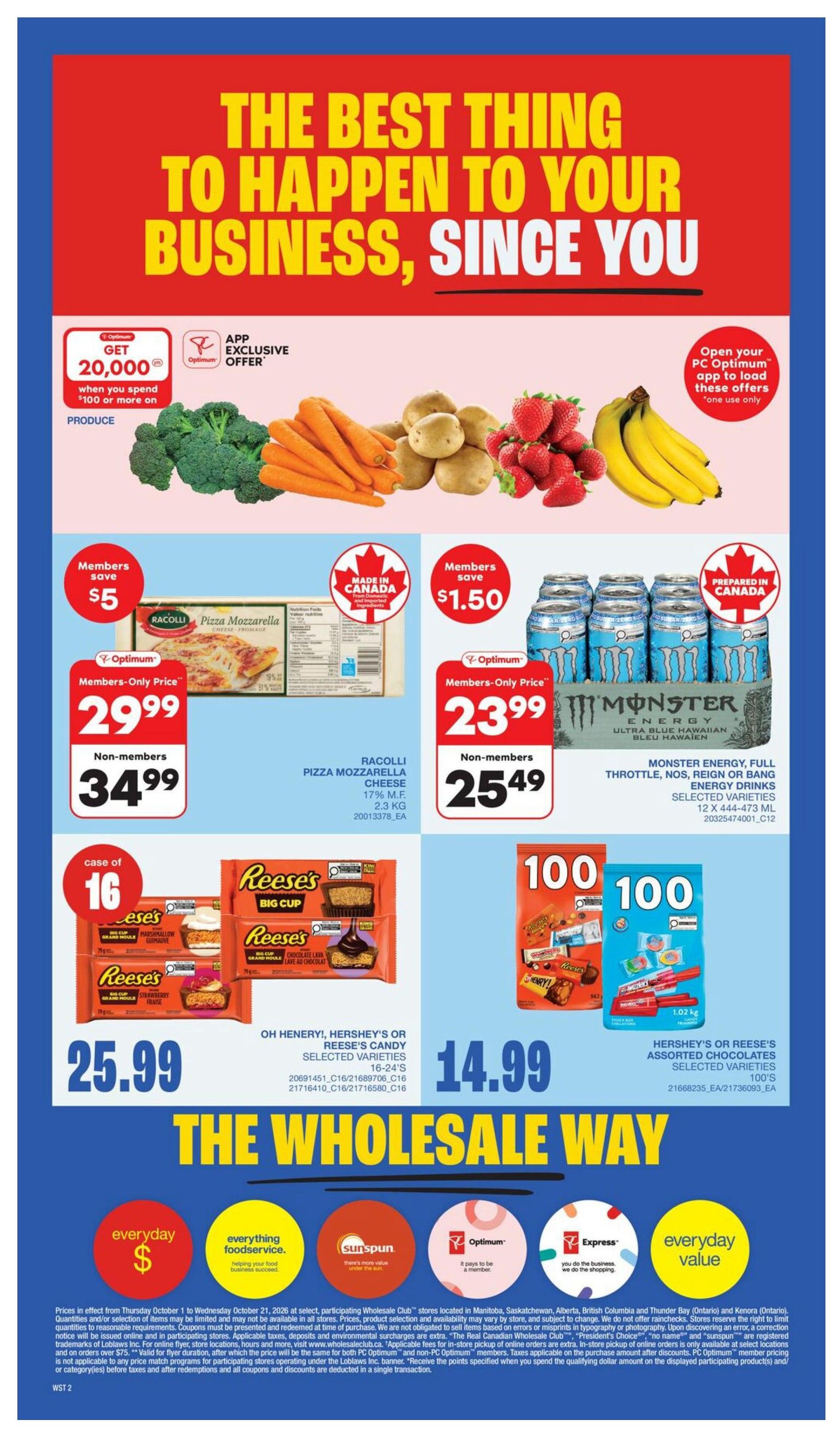 Wholesale Club (West) Flyer October 8 to 14