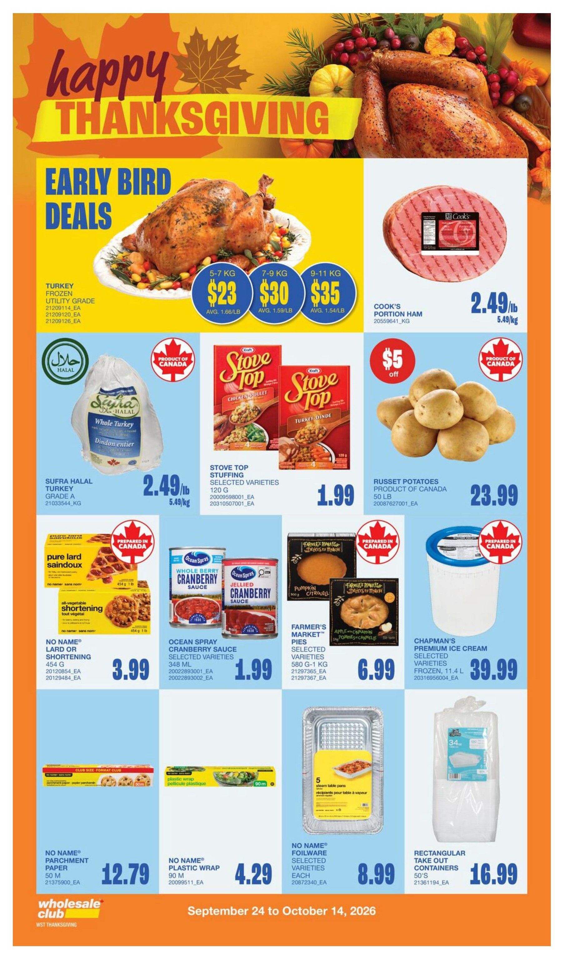 Wholesale Club (West) Flyer October 8 to 14