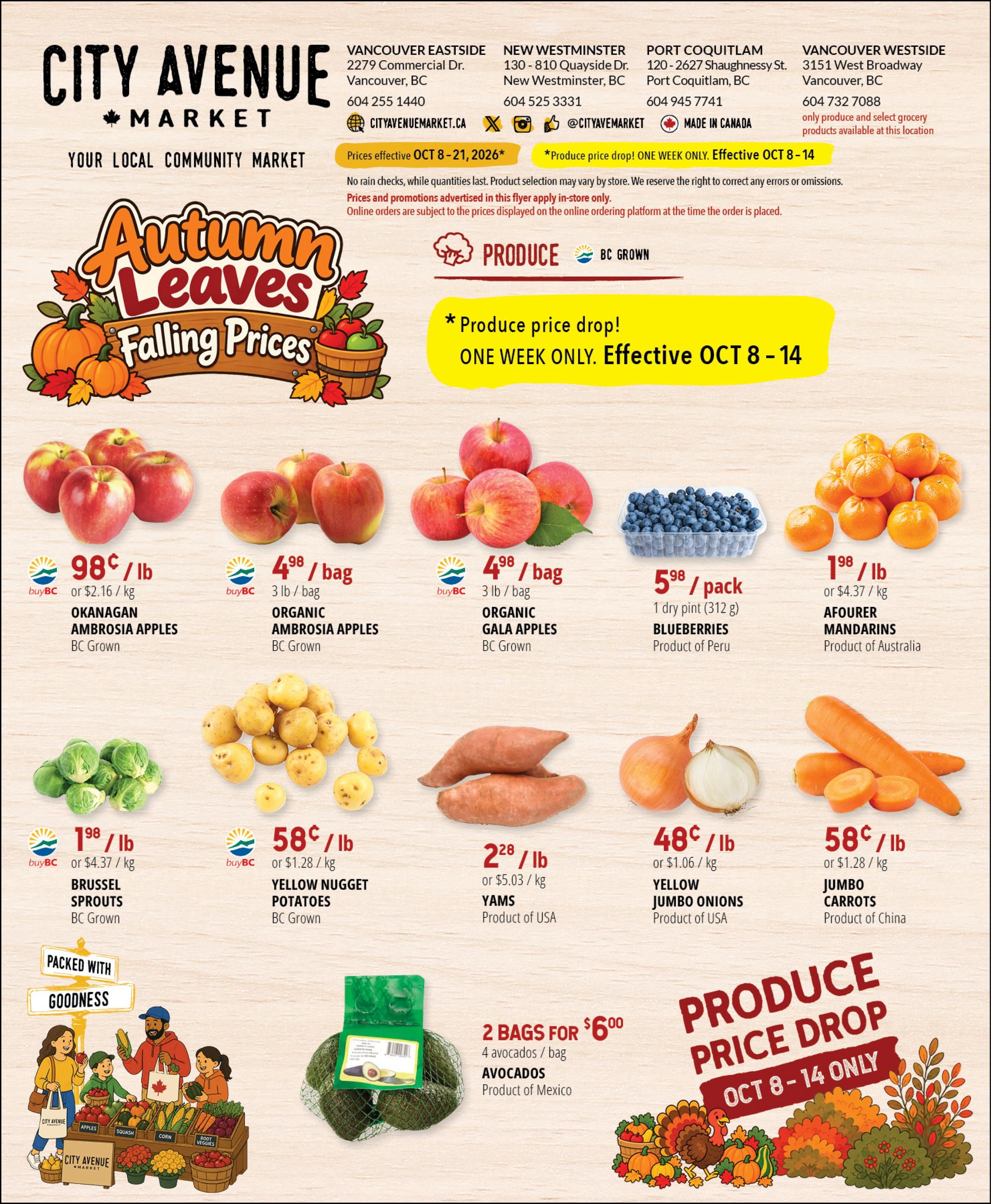 City Avenue Market Flyer October 8 to 21