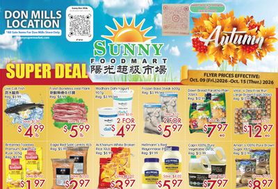Sunny Foodmart (Don Mills) Flyer October 9 to 15