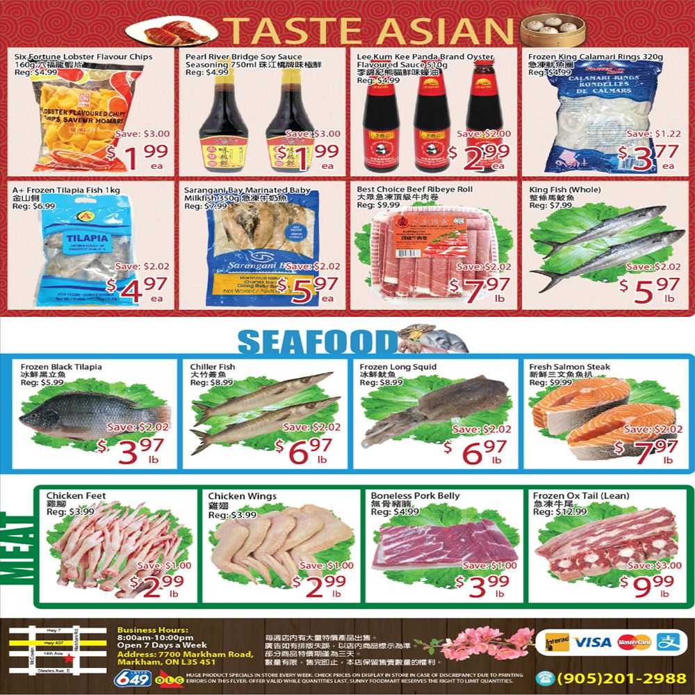 Sunny Foodmart (Markham) Flyer October 9 to 15