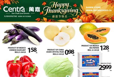 Centra Foods (Barrie) Flyer October 9 to 15