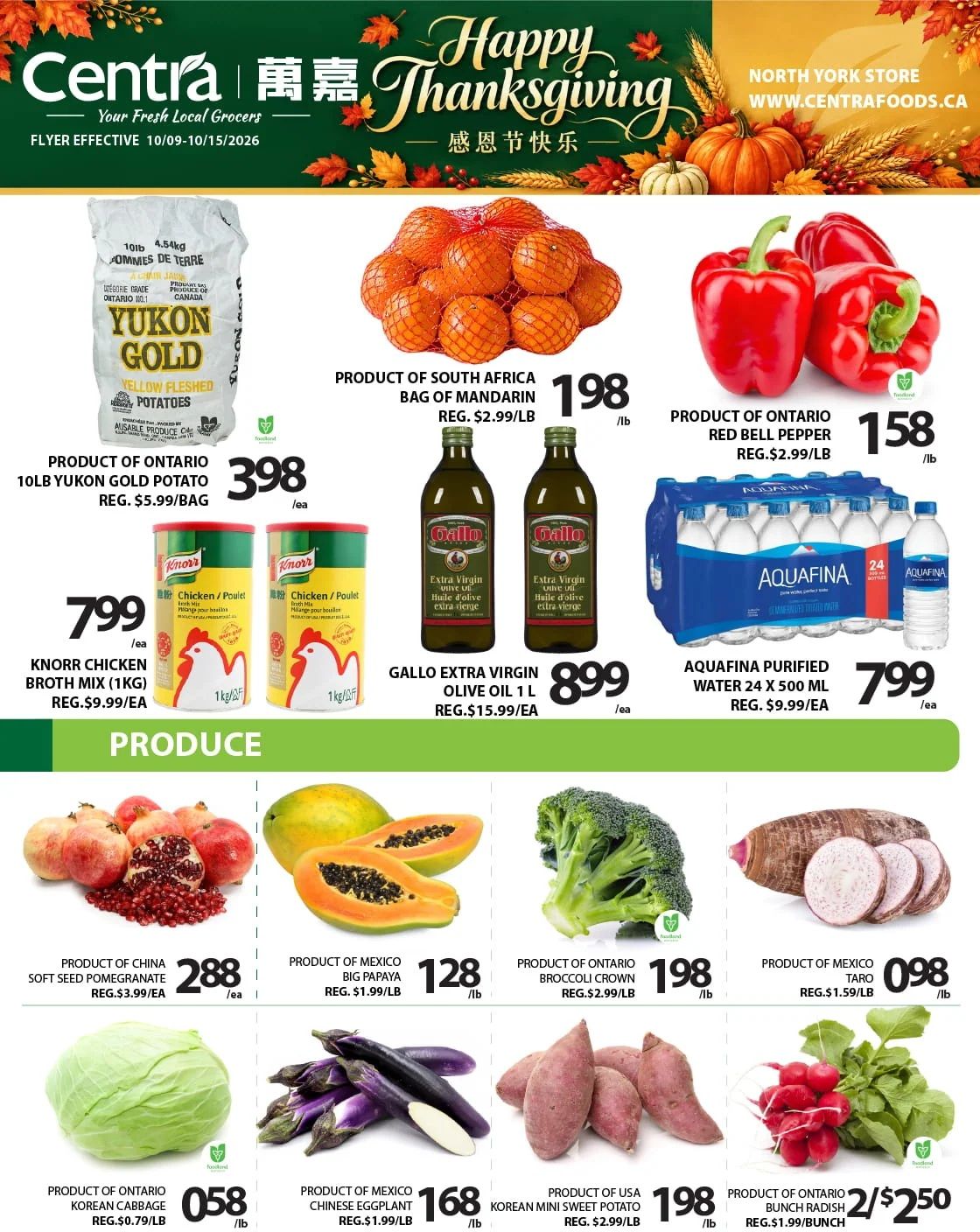 Centra Foods (North York) Flyer October 9 to 15