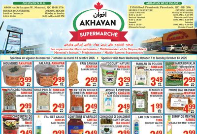 Akhavan Supermarche Flyer October 7 to 13