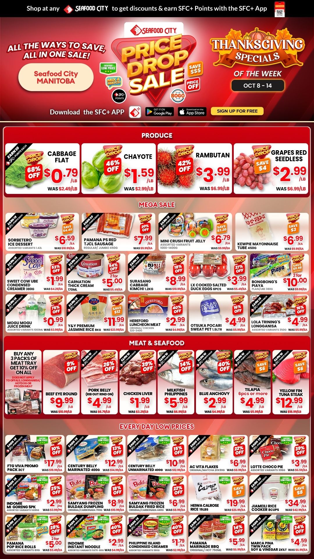 Seafood City Supermarket (MB) Flyer October 8 to 14