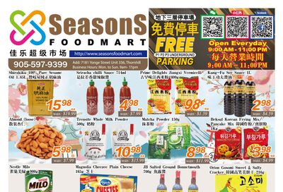 Seasons Food Mart (Thornhill) Flyer October 9 to 15