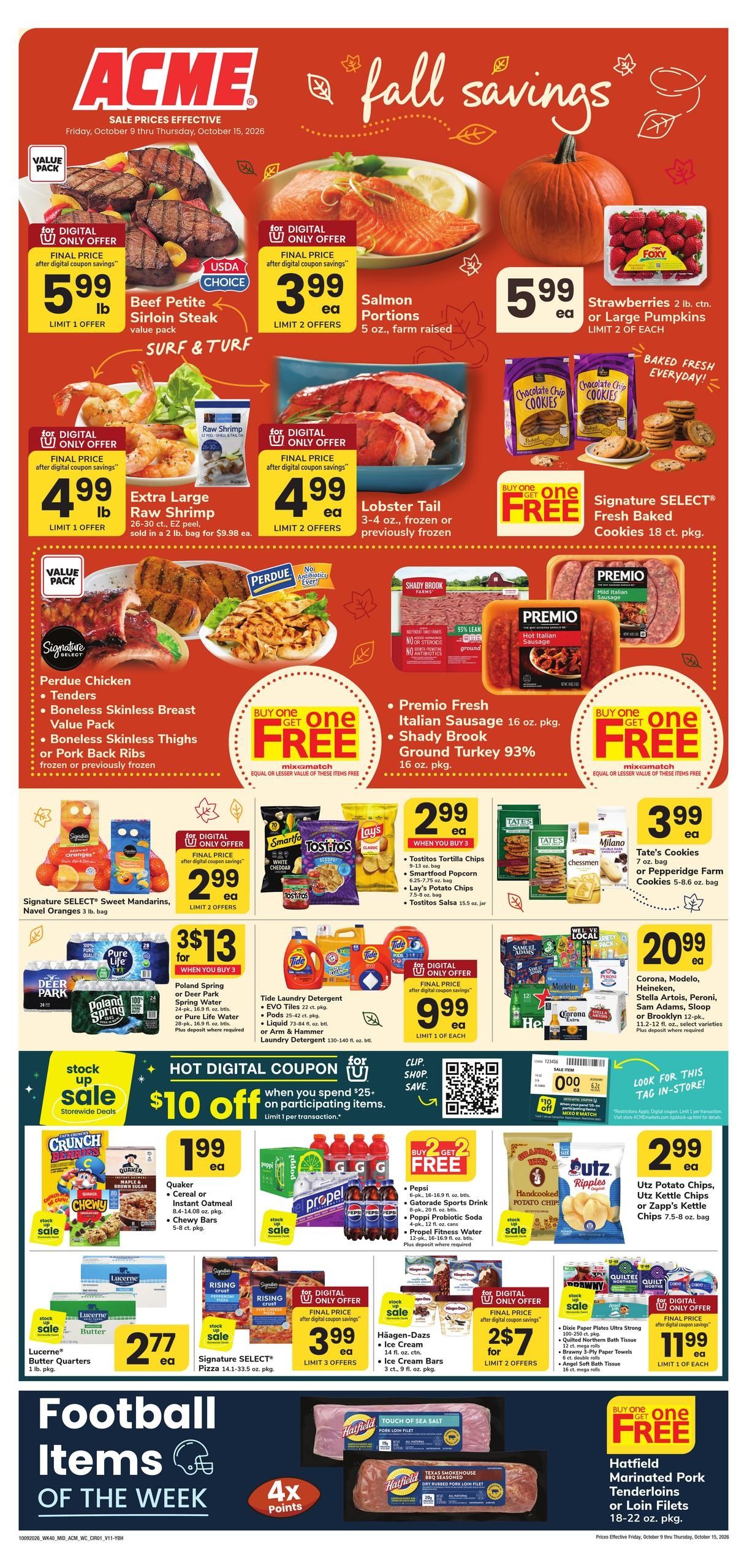 Acme Markets (Bethany Area, CT) Weekly Ad October 9 - 15, 2026