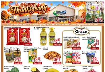 Skyland Food Mart Flyer October 9 to 15
