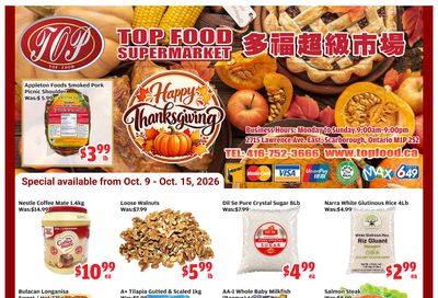 Top Food Supermarket Flyer October 9 to 15