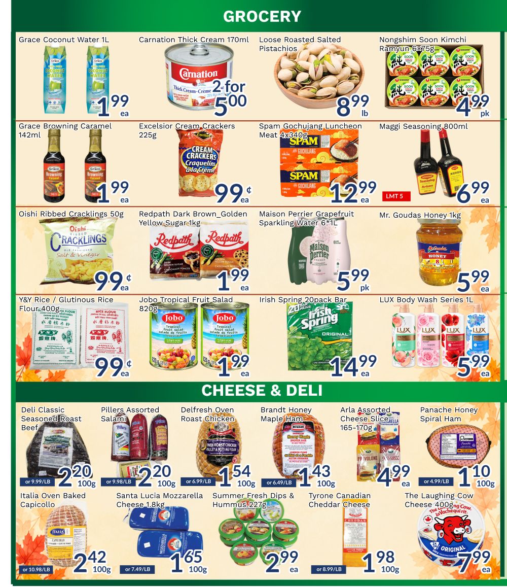 Oceans Fresh Food Market (Brampton) Flyer October 9 to 15
