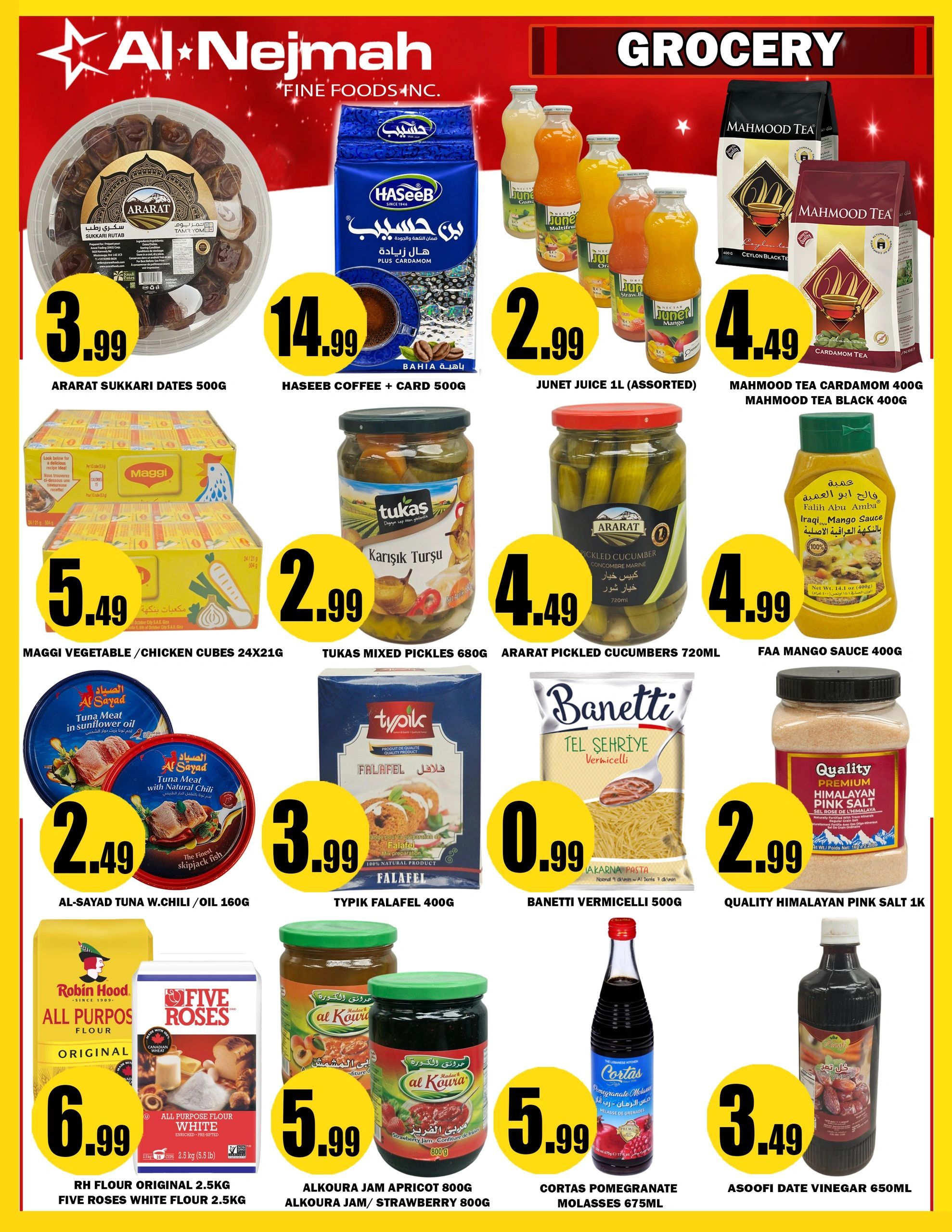 Alnejmah Fine Foods Inc. Flyer October 9 to 15
