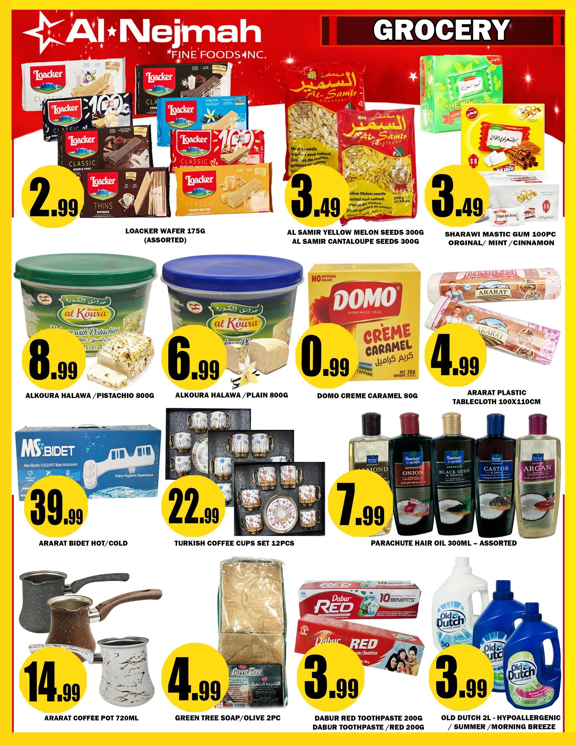 Alnejmah Fine Foods Inc. Flyer October 9 to 15