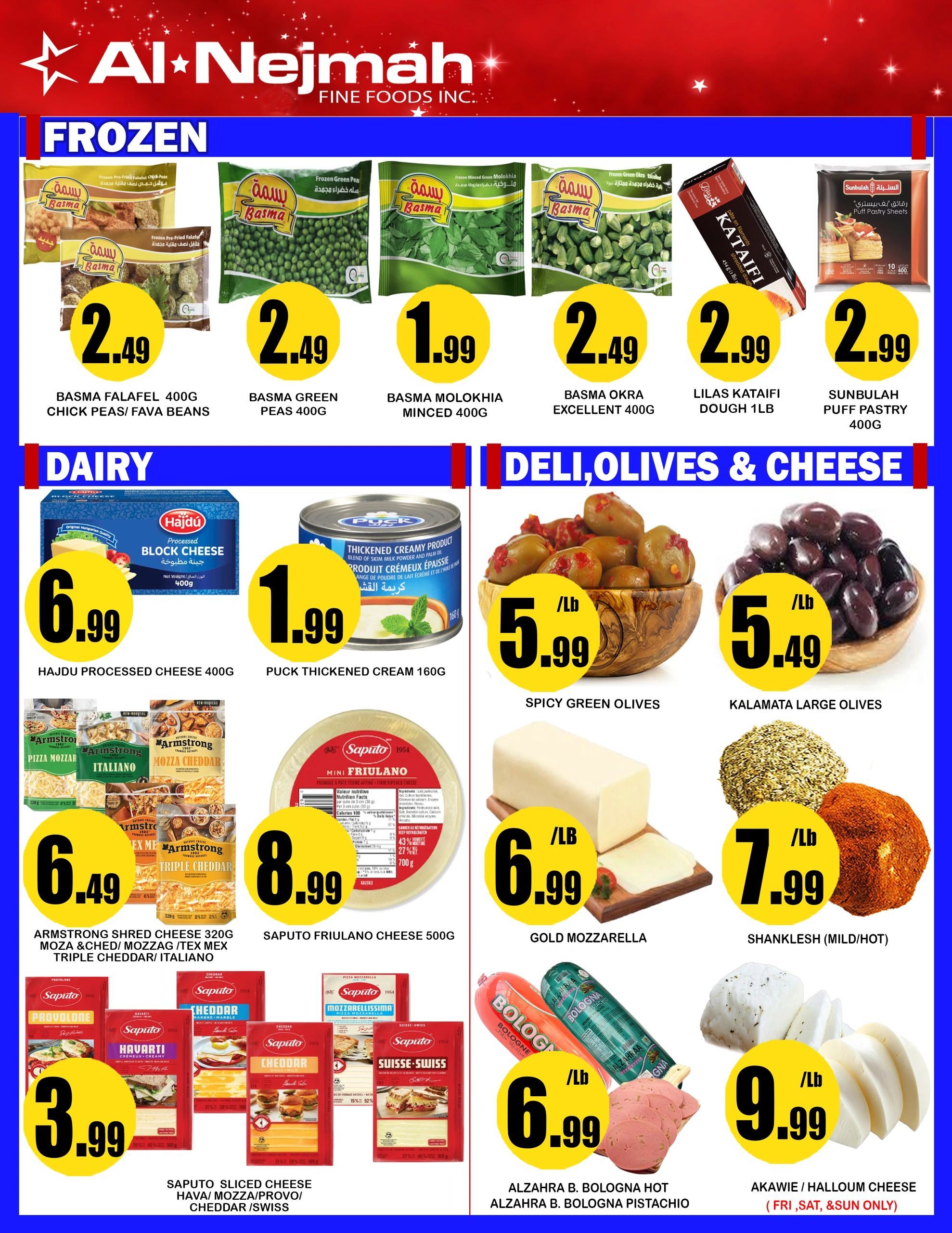 Alnejmah Fine Foods Inc. Flyer October 9 to 15