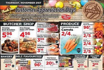 Pepper's Foods Flyer November 19 to 25
