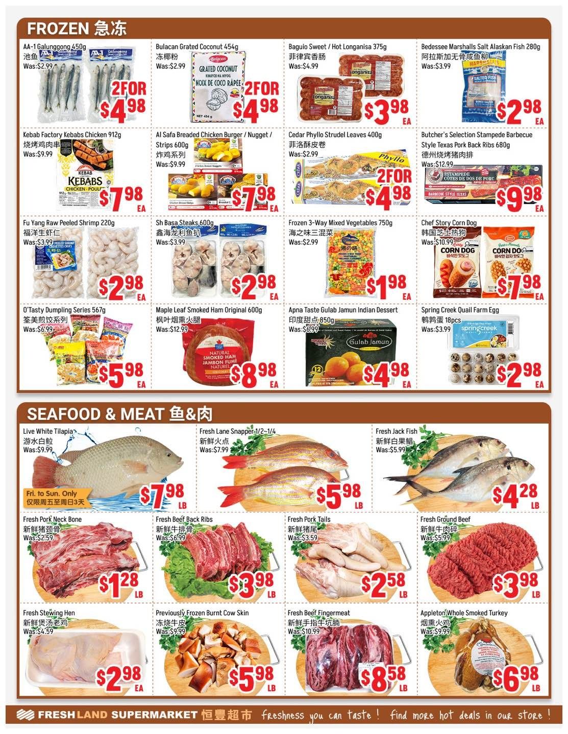 FreshLand Supermarket Flyer October 9 to 15
