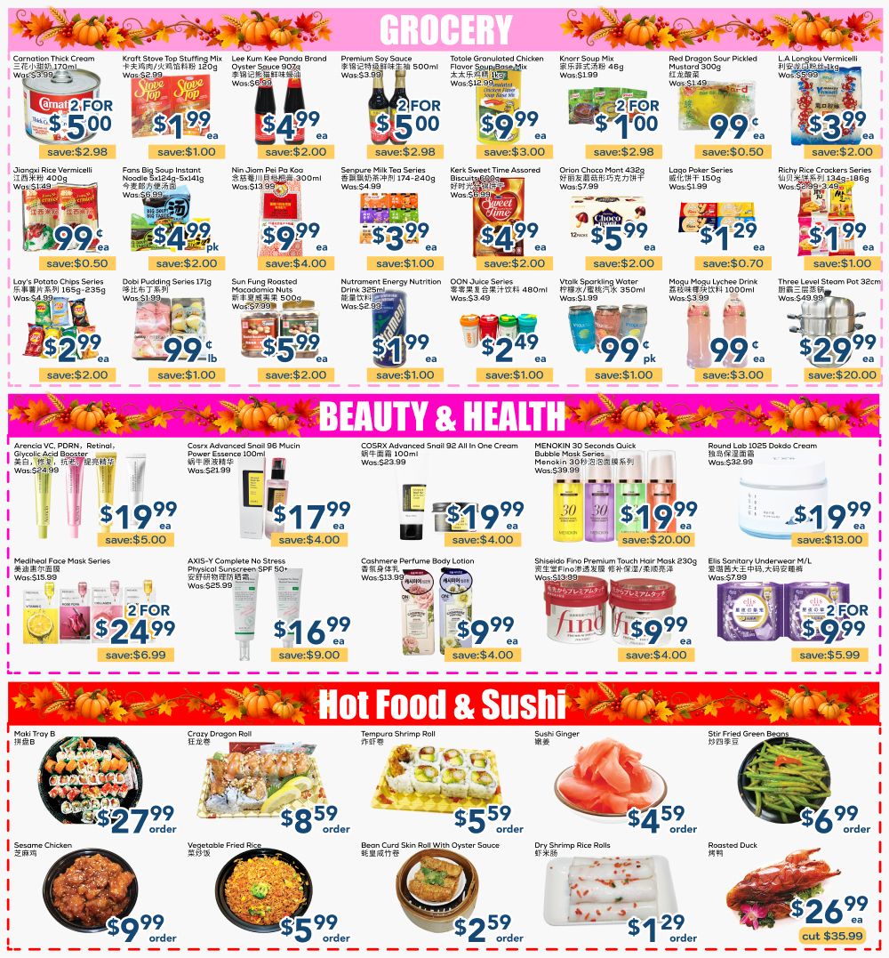Oceans Fresh Food Market (Mississauga) Flyer October 9 to 15