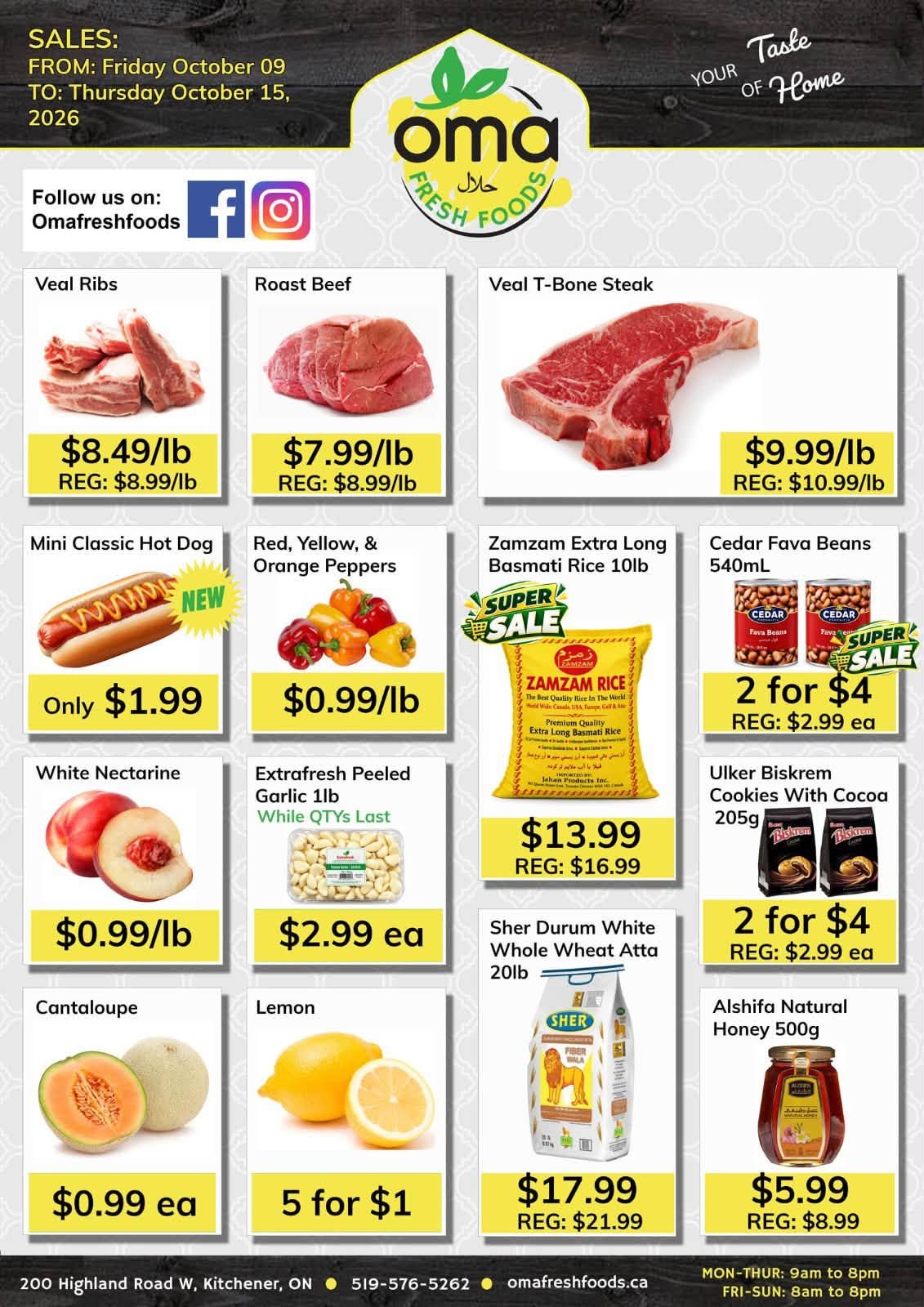 Oma Fresh Foods Flyer October 9 to 15