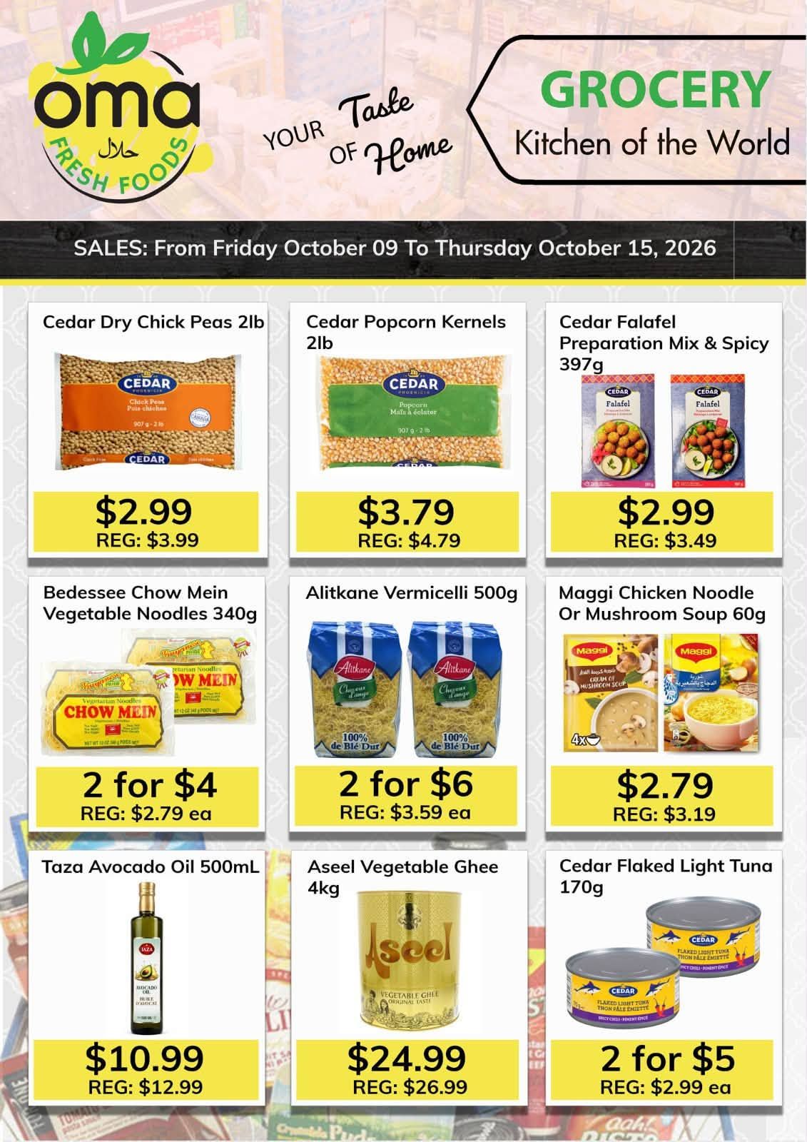 Oma Fresh Foods Flyer October 9 to 15