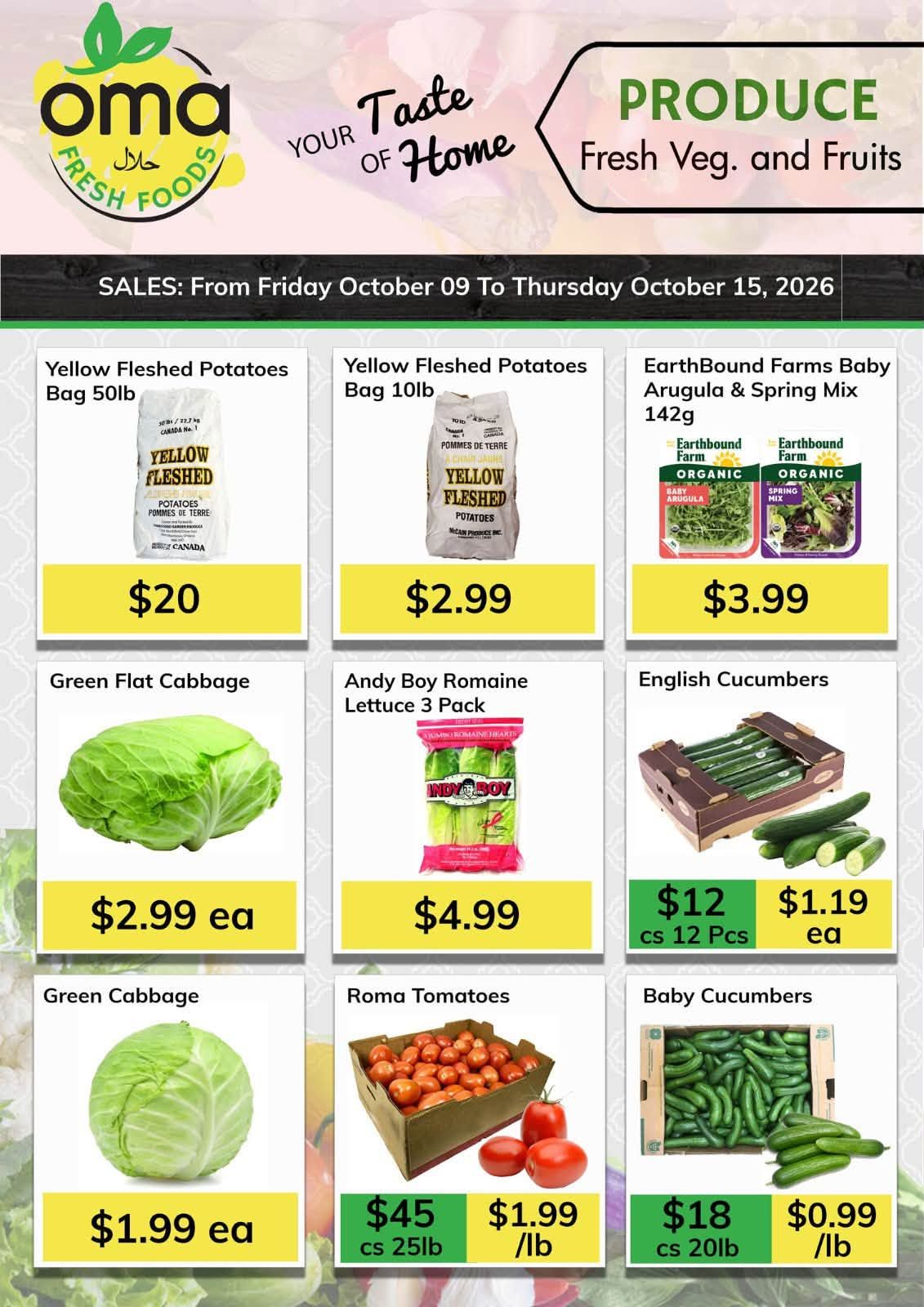 Oma Fresh Foods Flyer October 9 to 15