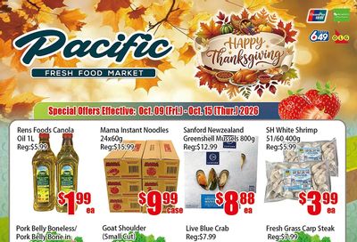 Pacific Fresh Food Market (North York) Flyer October 9 to 15