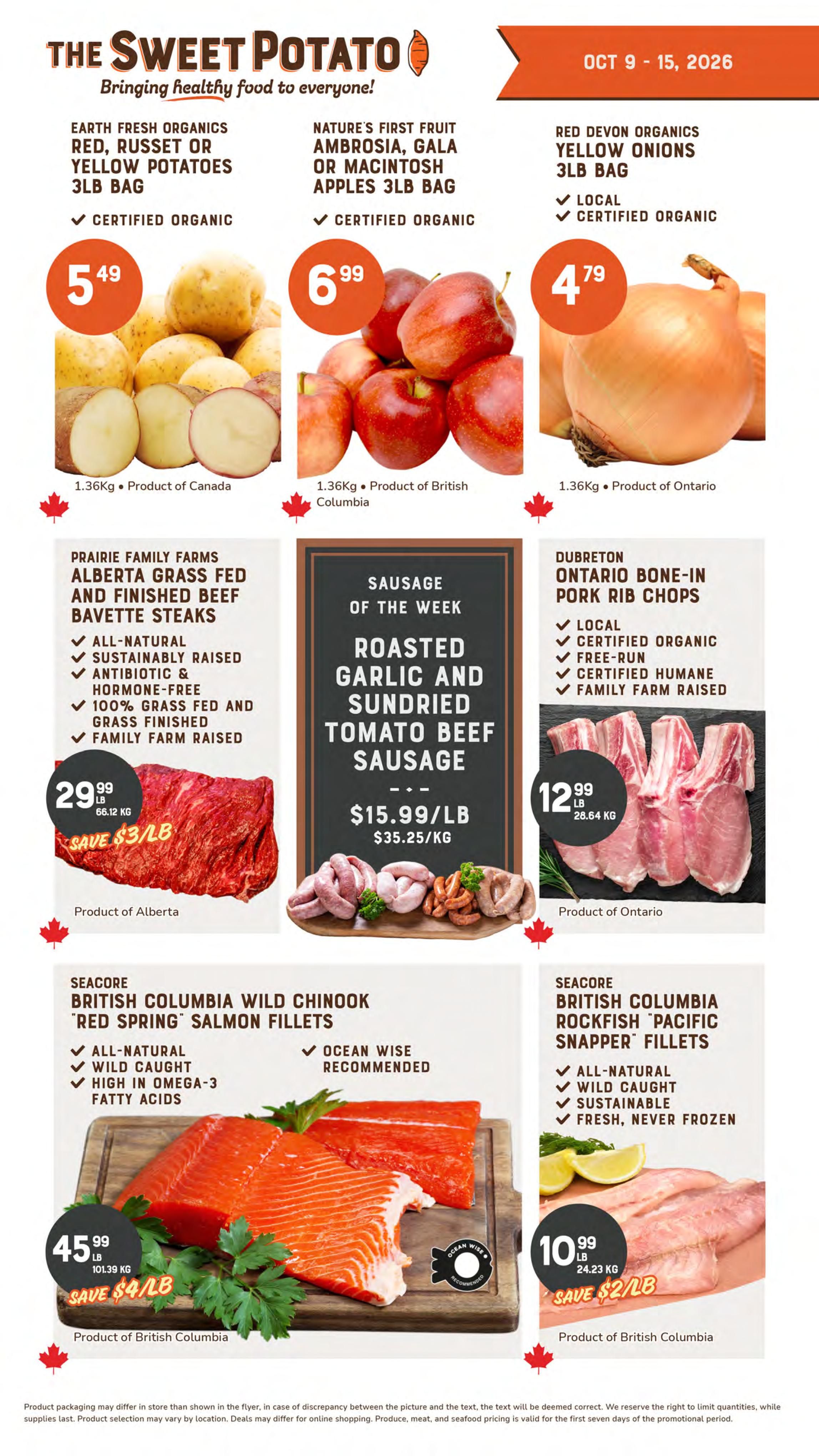 The Sweet Potato Flyer October 9 to 15