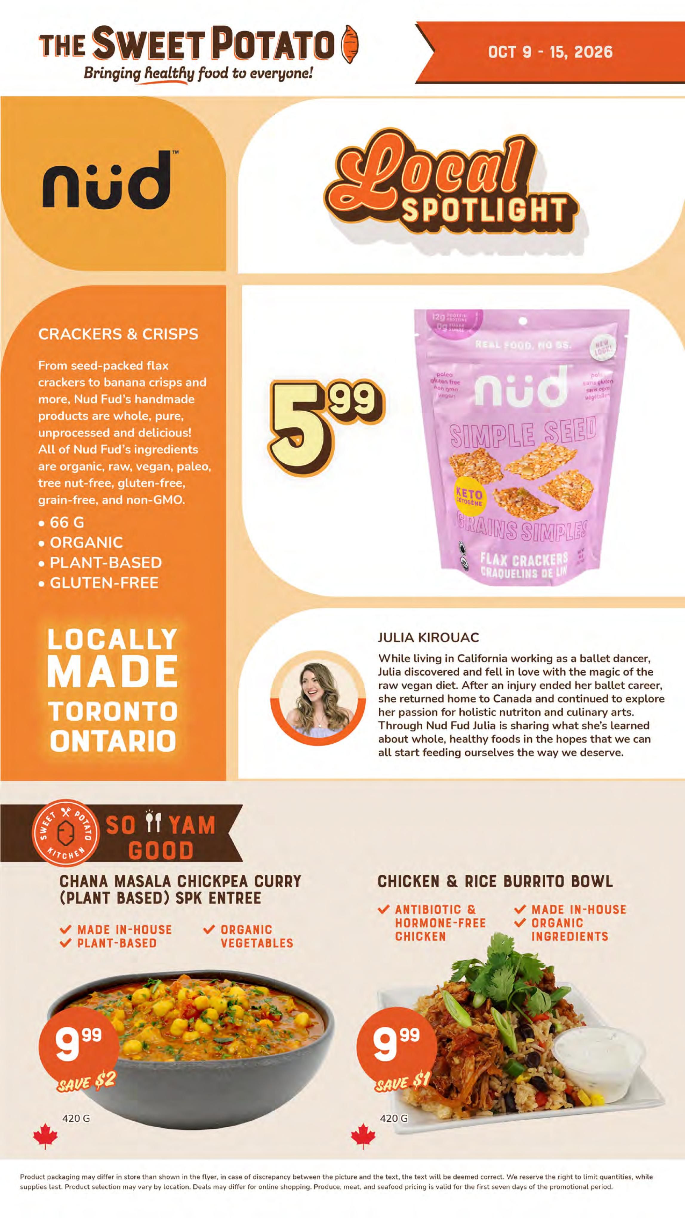 The Sweet Potato Flyer October 9 to 15
