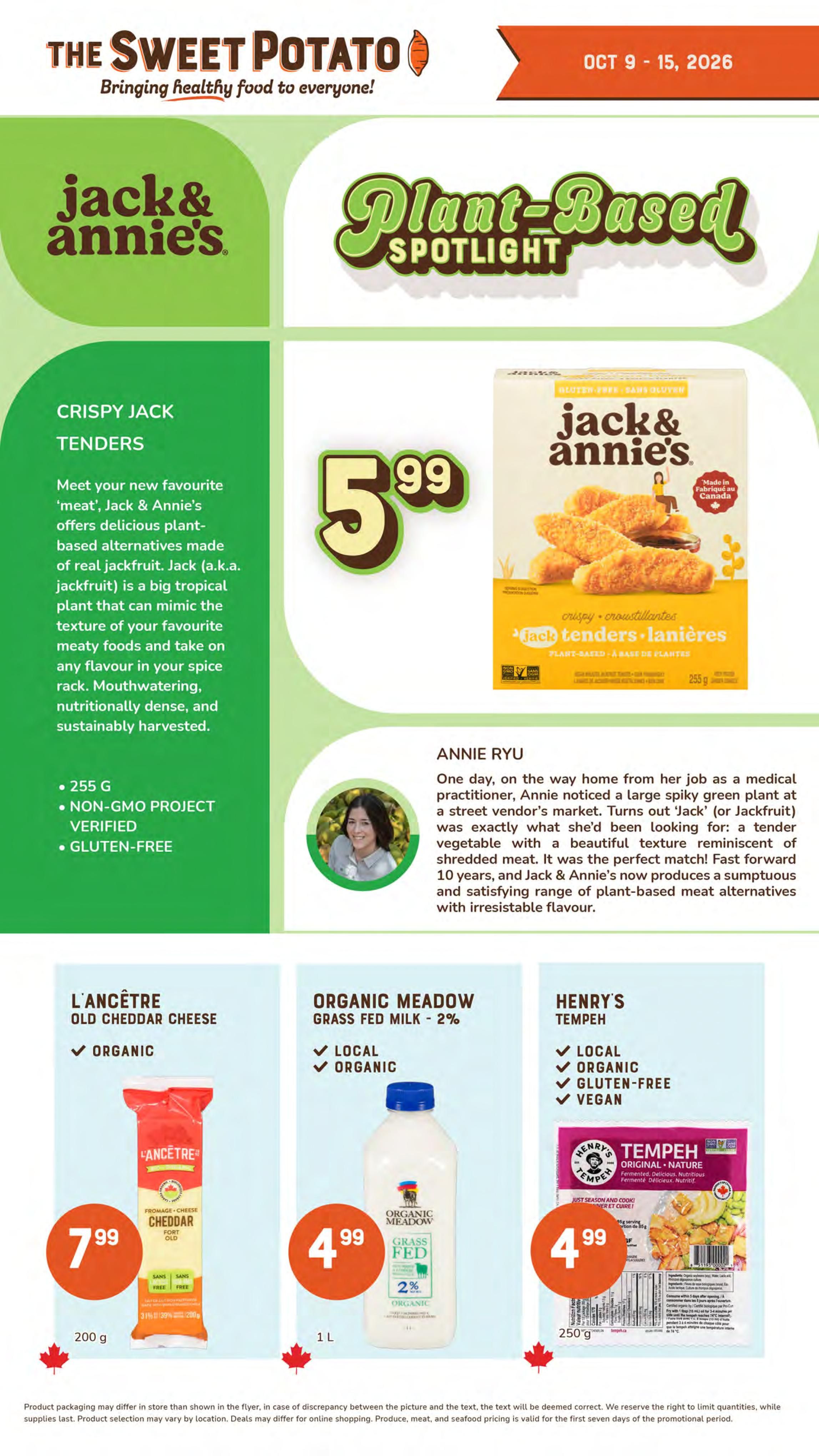 The Sweet Potato Flyer October 9 to 15