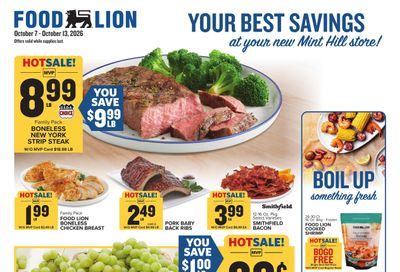 Food Lion (Charlotte Area, NC) Weekly Ad October 7 - 13, 2026