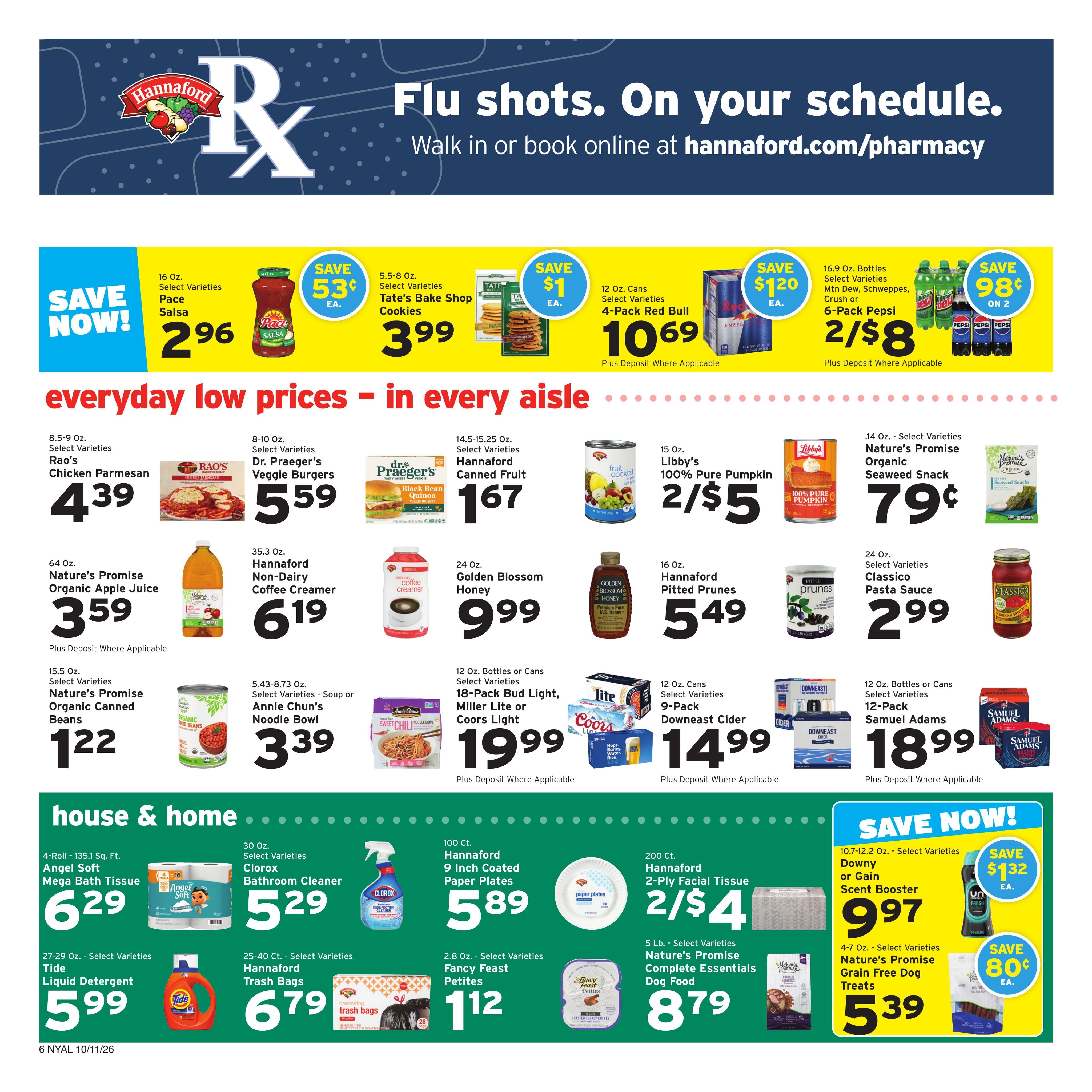 Hannaford (Albany Area, NY) Week 42 Flyer for Flipp Weekly Ad October 11 - 17, 2026