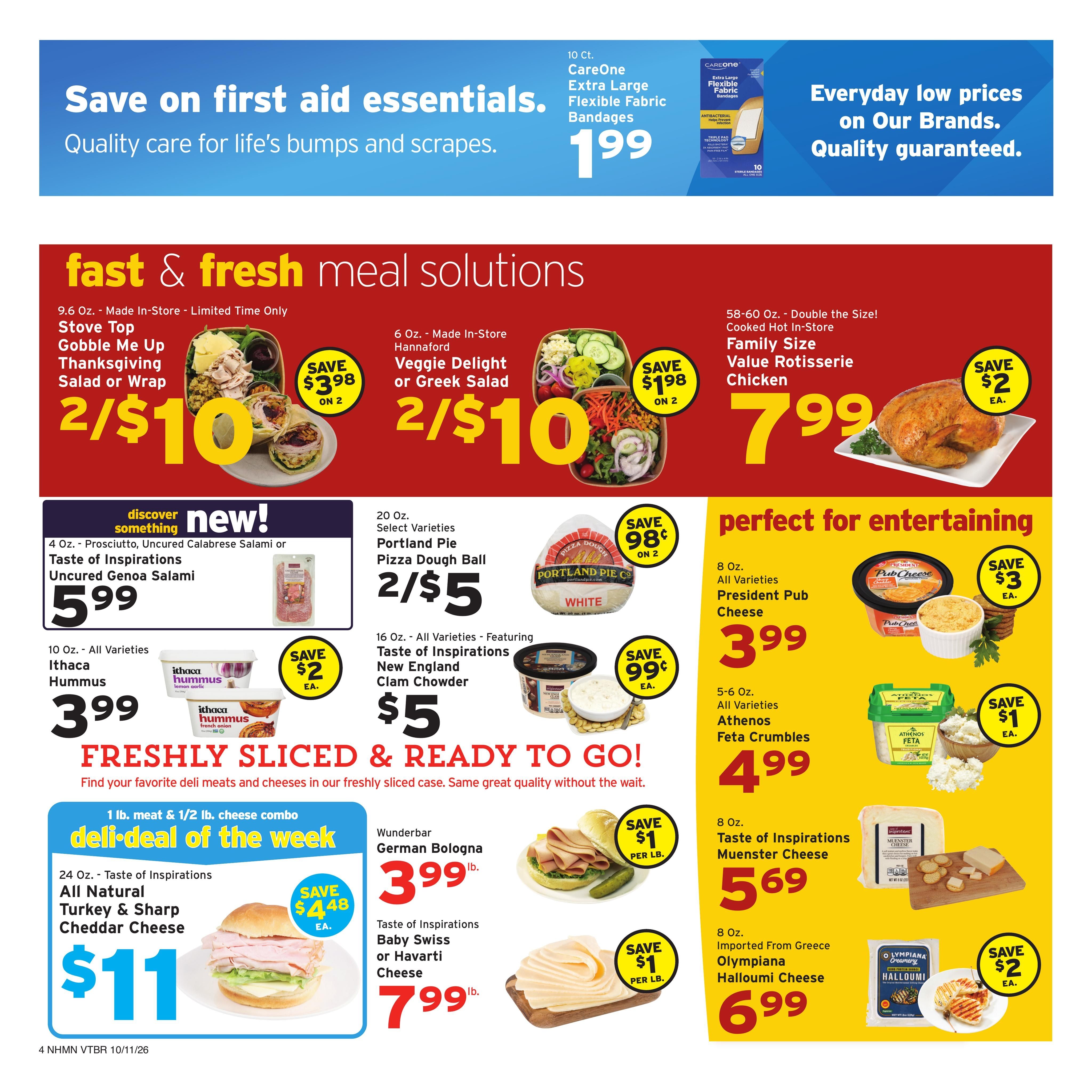 Hannaford (West Chesterfield Area, NH) Week 42 Flyer for Flipp Weekly Ad October 11 - 17, 2026