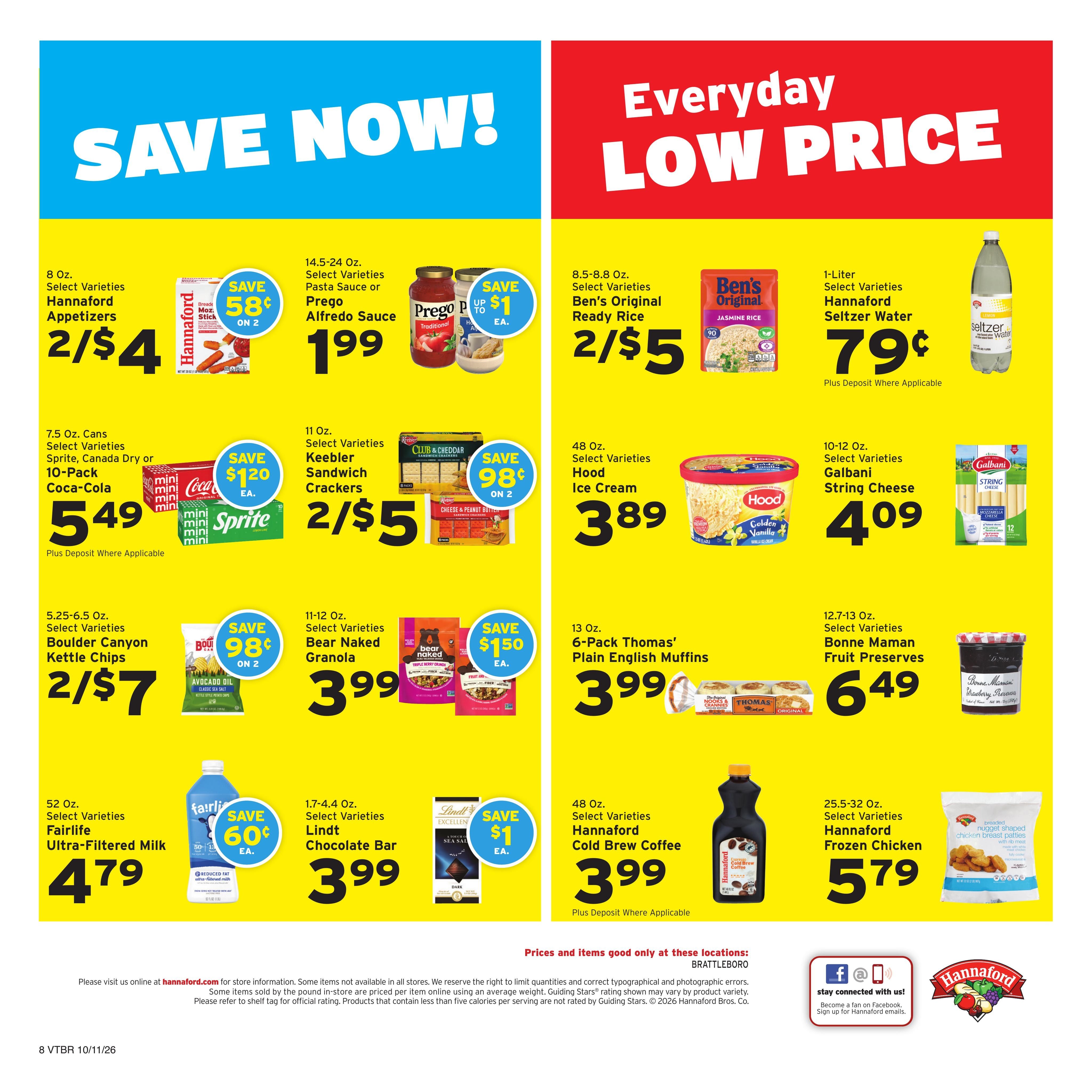 Hannaford (West Chesterfield Area, NH) Week 42 Flyer for Flipp Weekly Ad October 11 - 17, 2026