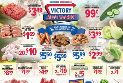 Victory Meat Market Flyer July 14 to 18