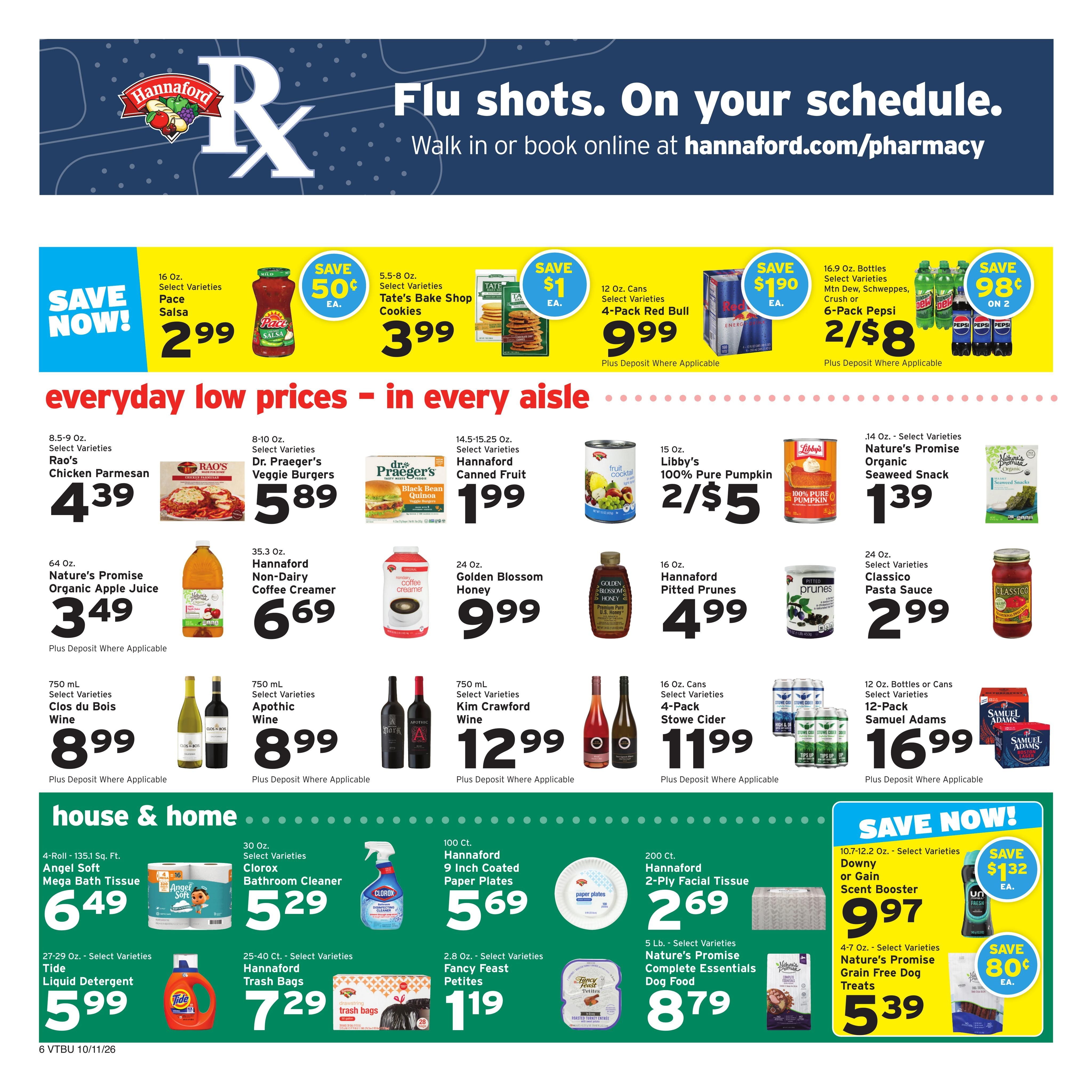 Hannaford (Montpelier-Saint Albans Area, VT) Week 42 Flyer for Flipp Weekly Ad October 11 - 17, 2026