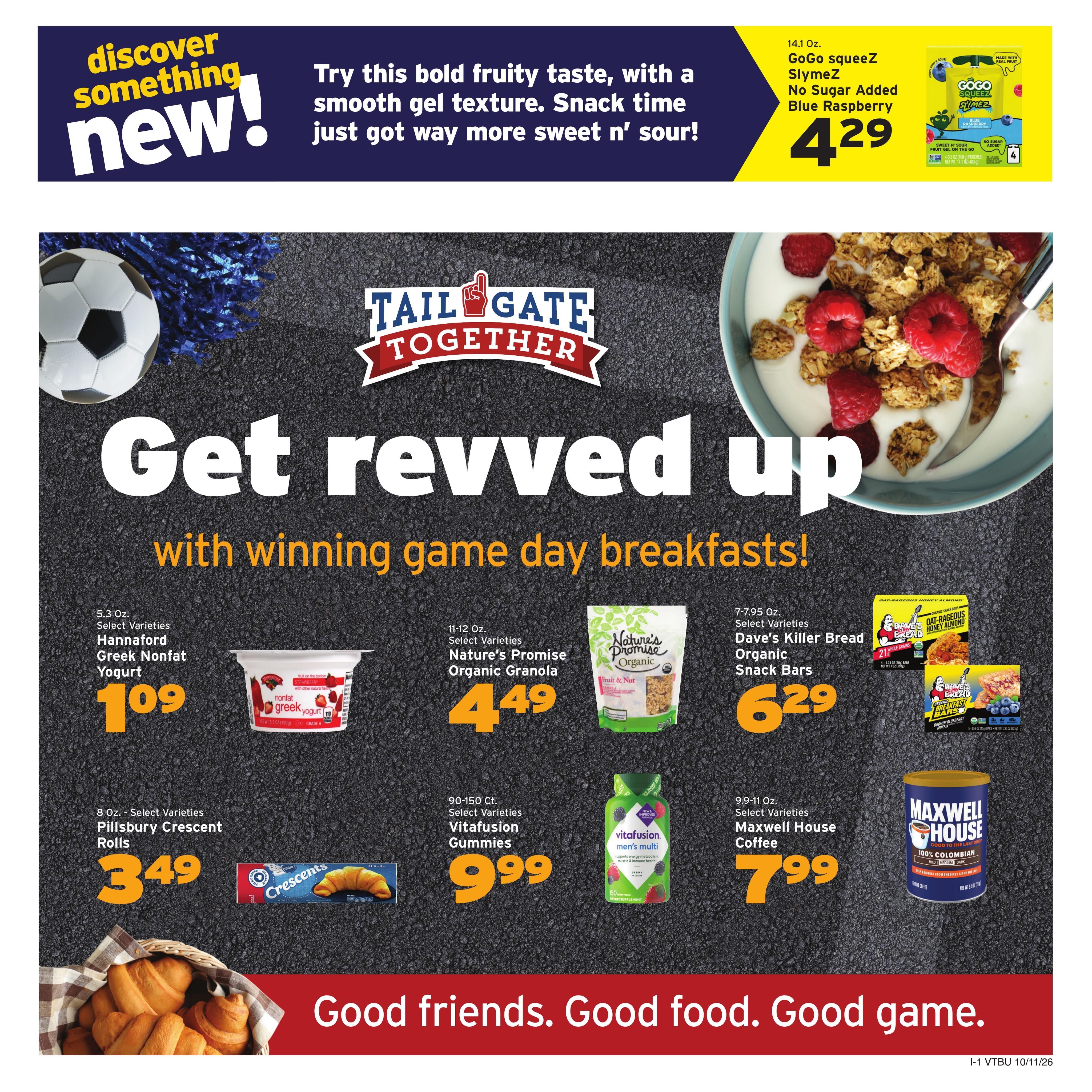 Hannaford (Montpelier-Saint Albans Area, VT) Week 42 Flyer for Flipp Weekly Ad October 11 - 17, 2026