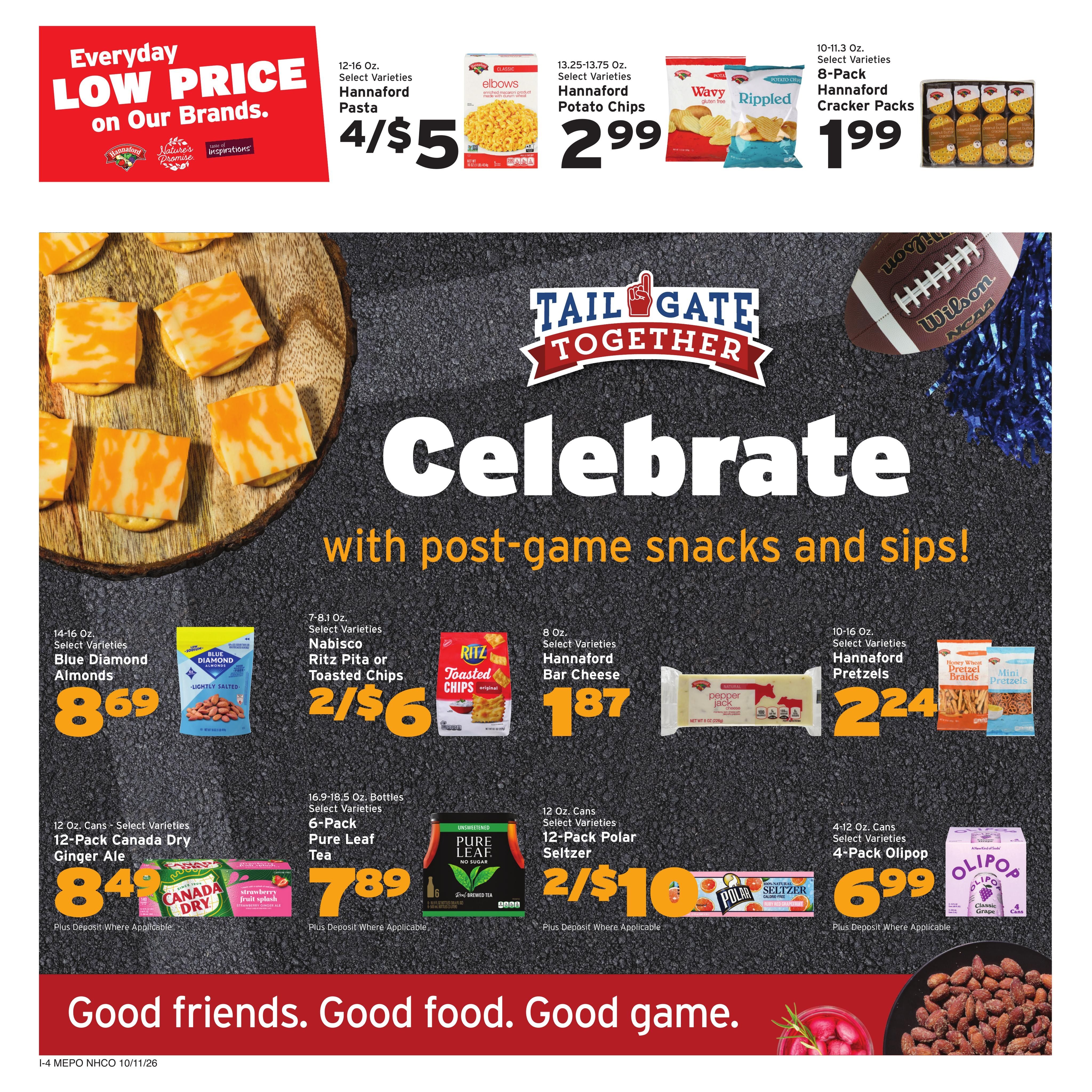 Hannaford (Portland Area, ME) Week 42 Flyer for Flipp Weekly Ad October 11 - 17, 2026