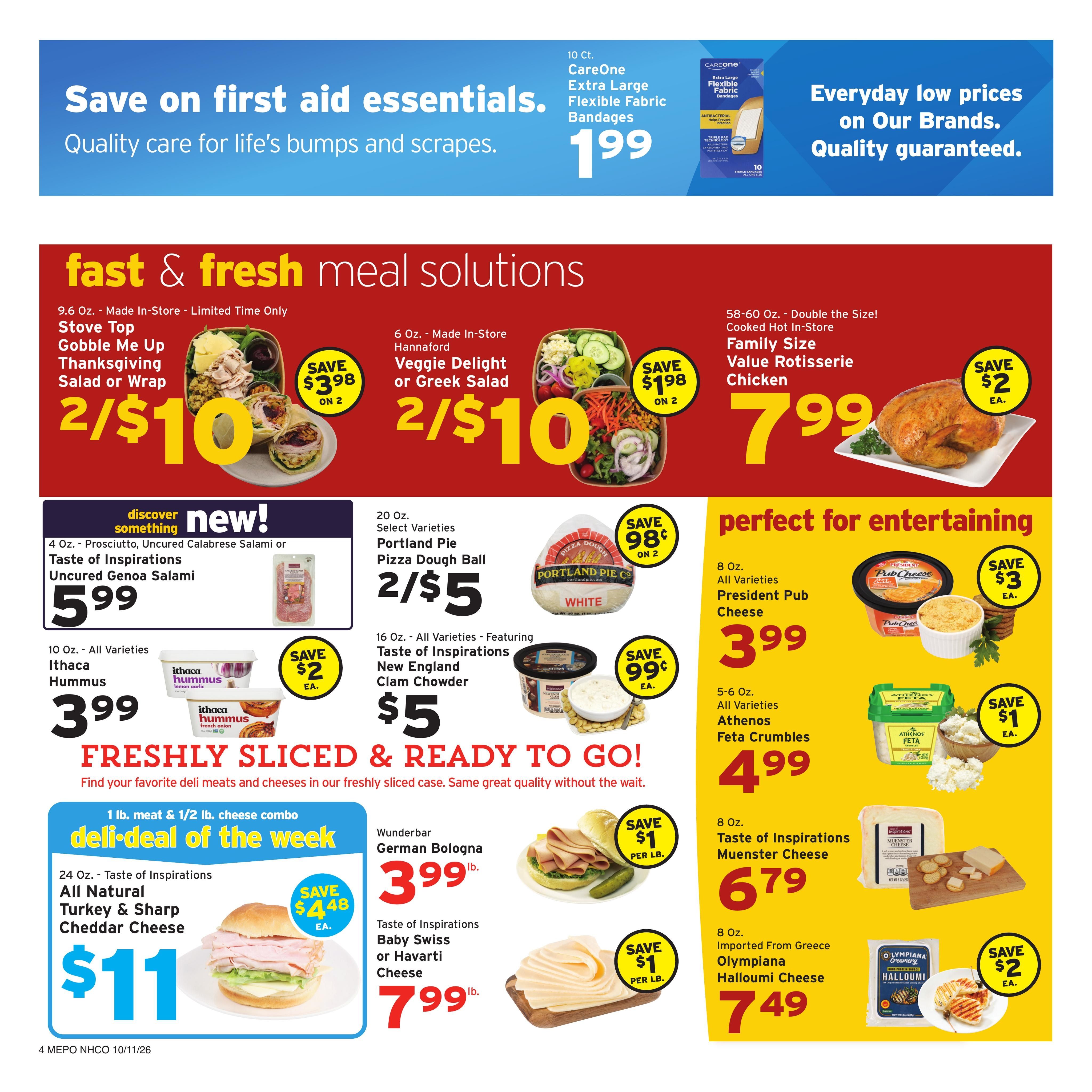 Hannaford (Portland Area, ME) Week 42 Flyer for Flipp Weekly Ad October 11 - 17, 2026