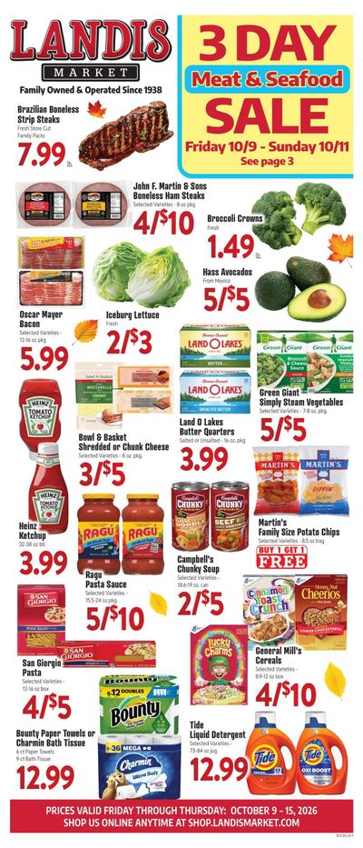 Landis Weekly Ad October 9 - 15, 2026