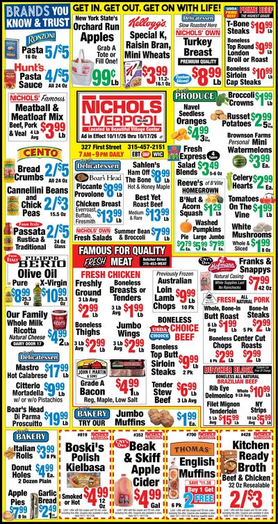 Nichols Fresh Market Weekly Ad October 11 - 17, 2026