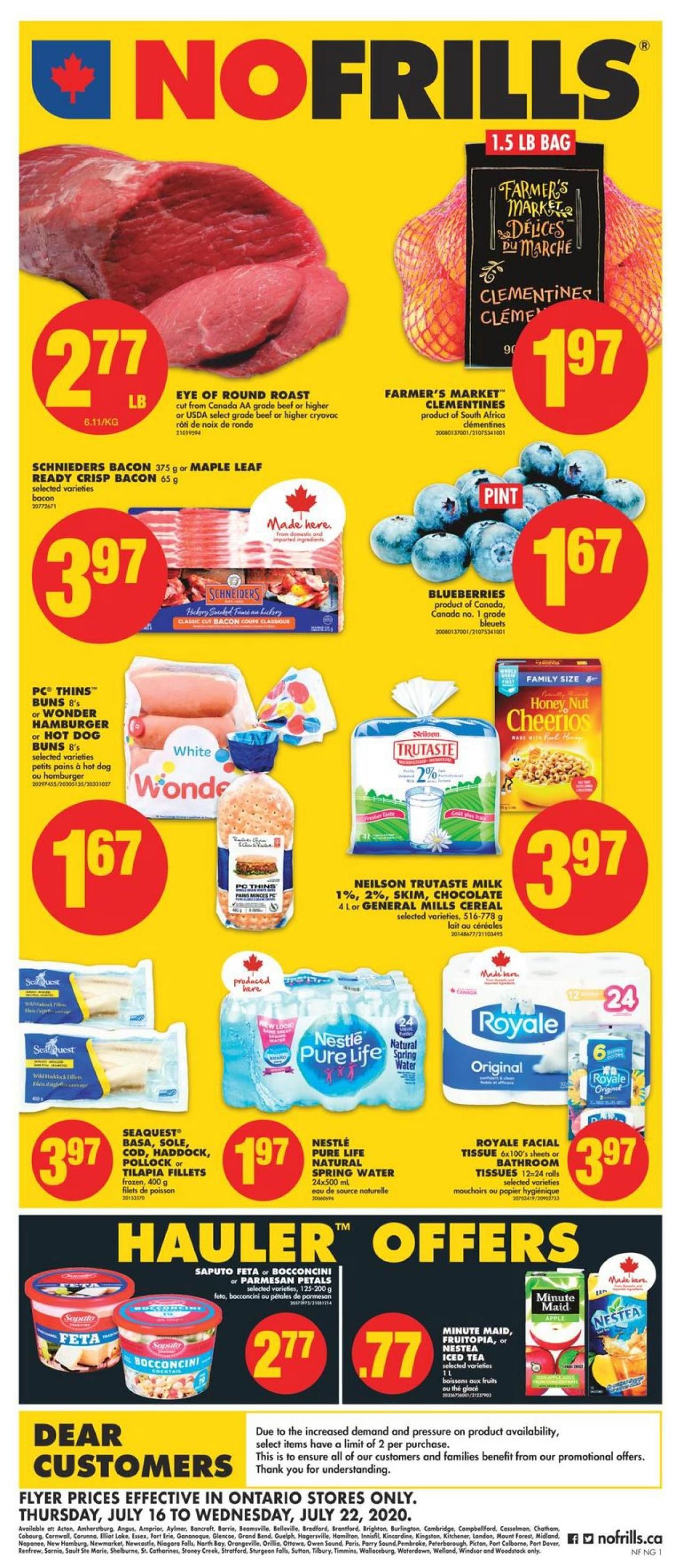 No Frills (ON) Flyer July 16 to 22