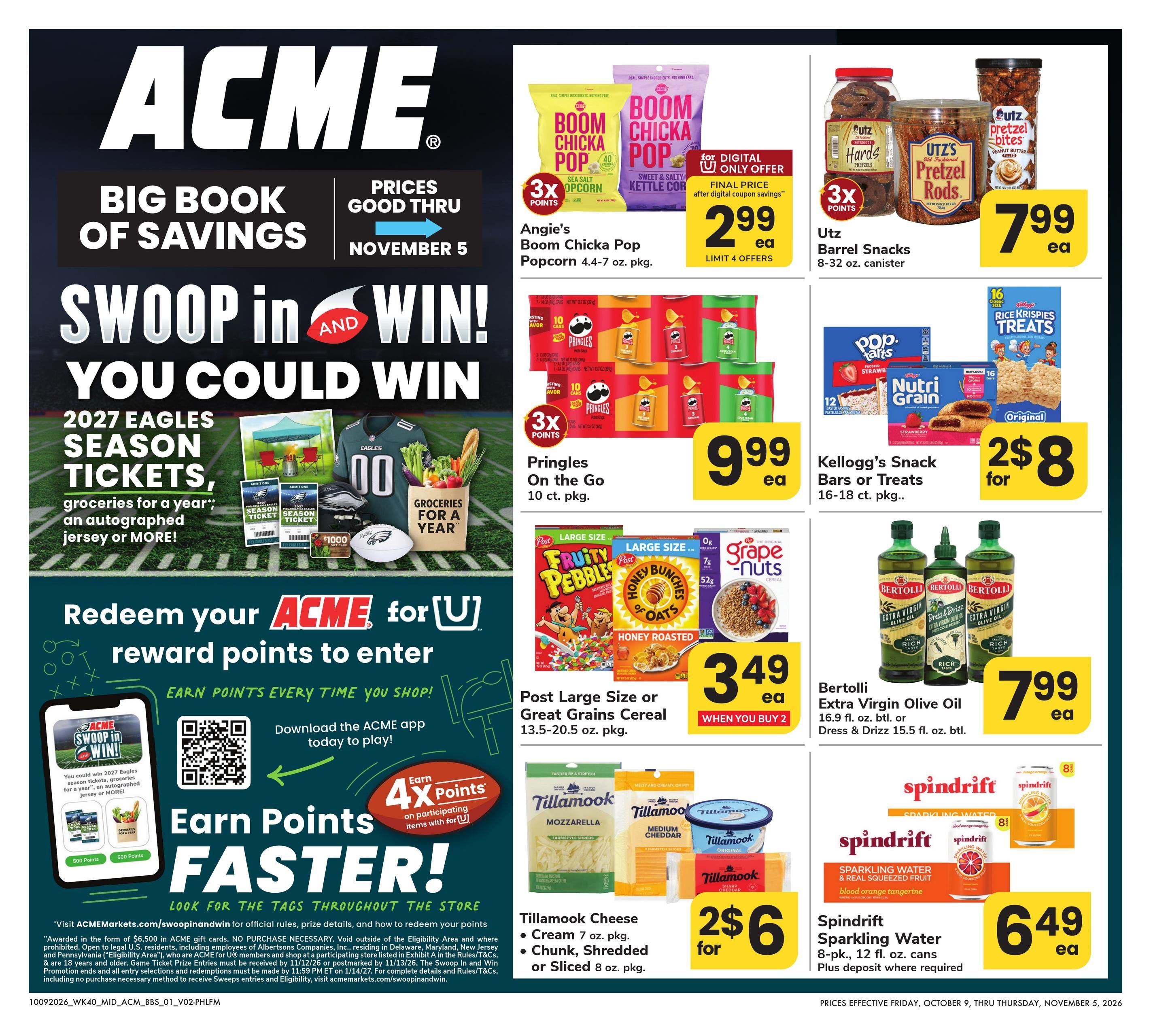 Acme Markets (Philadelphia Area, PA) Big Book of Savings Weekly Ad October 9 - November 5, 2026