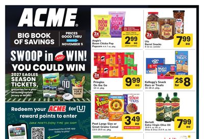 Acme Markets (Philadelphia Area, PA) Big Book of Savings Weekly Ad October 9 - November 5, 2026