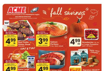 Acme Markets (Philadelphia Area, PA) Weekly Ad October 9 - 15, 2026
