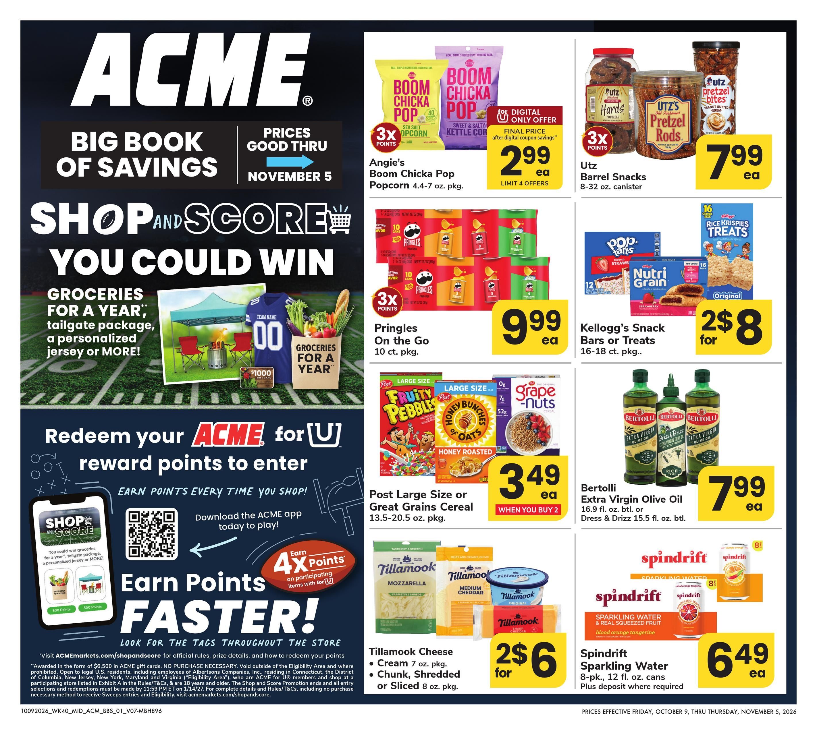 Acme Markets (Salisbury Area, MD) Big Book of Savings Weekly Ad October 9 - November 5, 2026