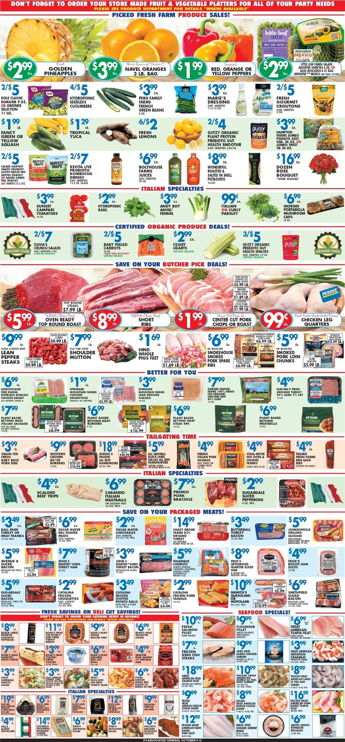 Associated Supermarkets (Haddonfield Area, NJ) Weekly Ad October 9 - 15, 2026